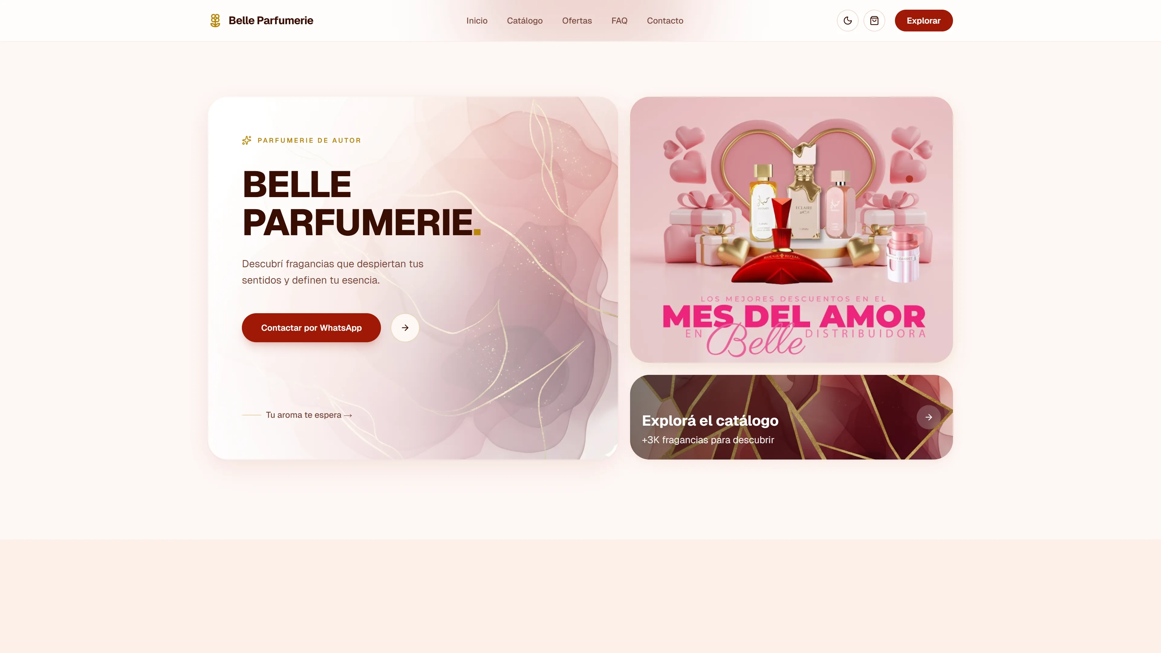 Demostración de Belle Parfumerie